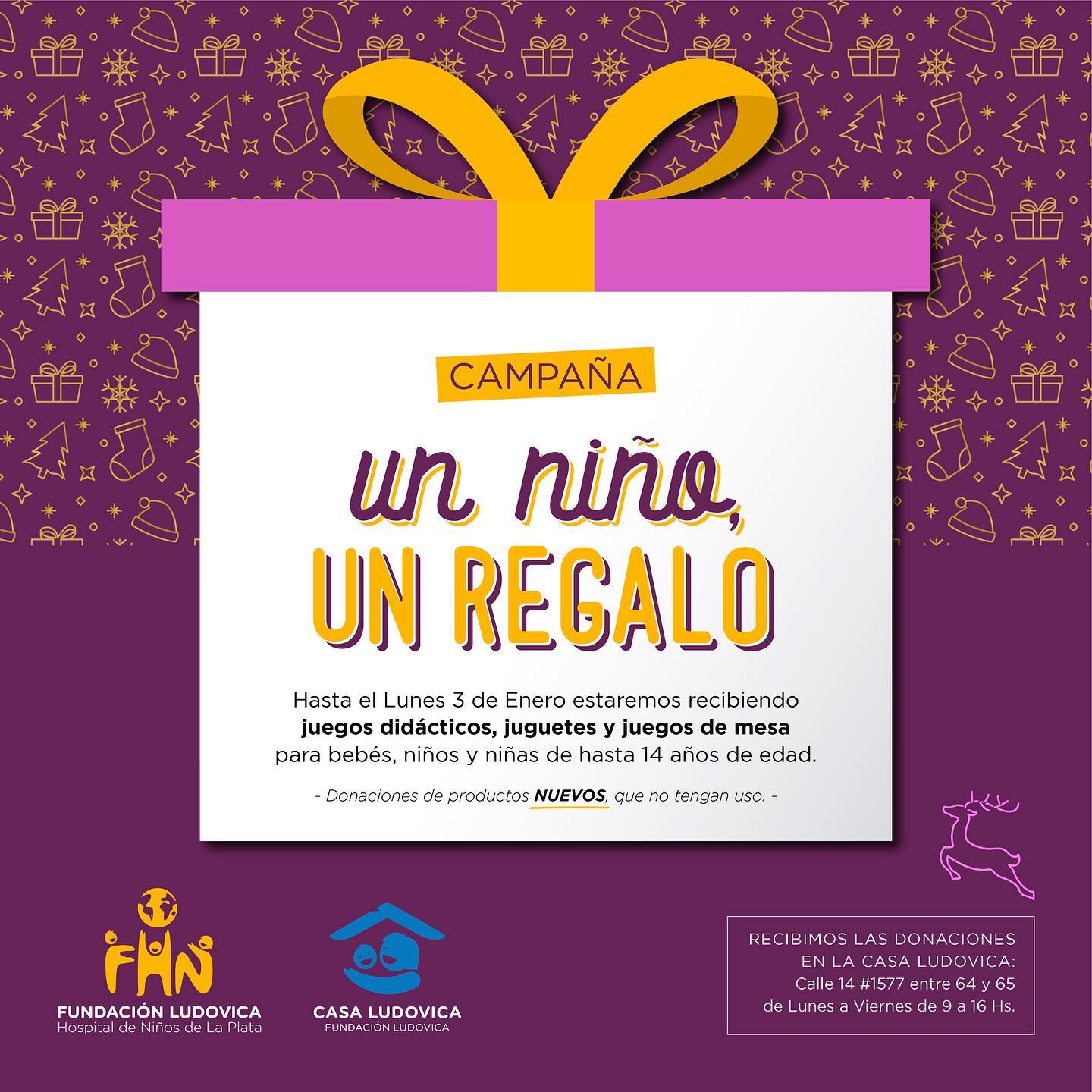 LA FUNDACIÓN "CASA LUDOVICA" LANZÓ UNA CAMPAÑA PARA JUNTAR JUGUETES