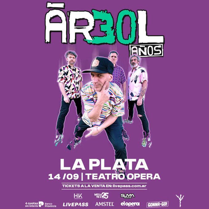 ÁRBOL FESTEJA SUS 30 AÑOS EN LA PLATA