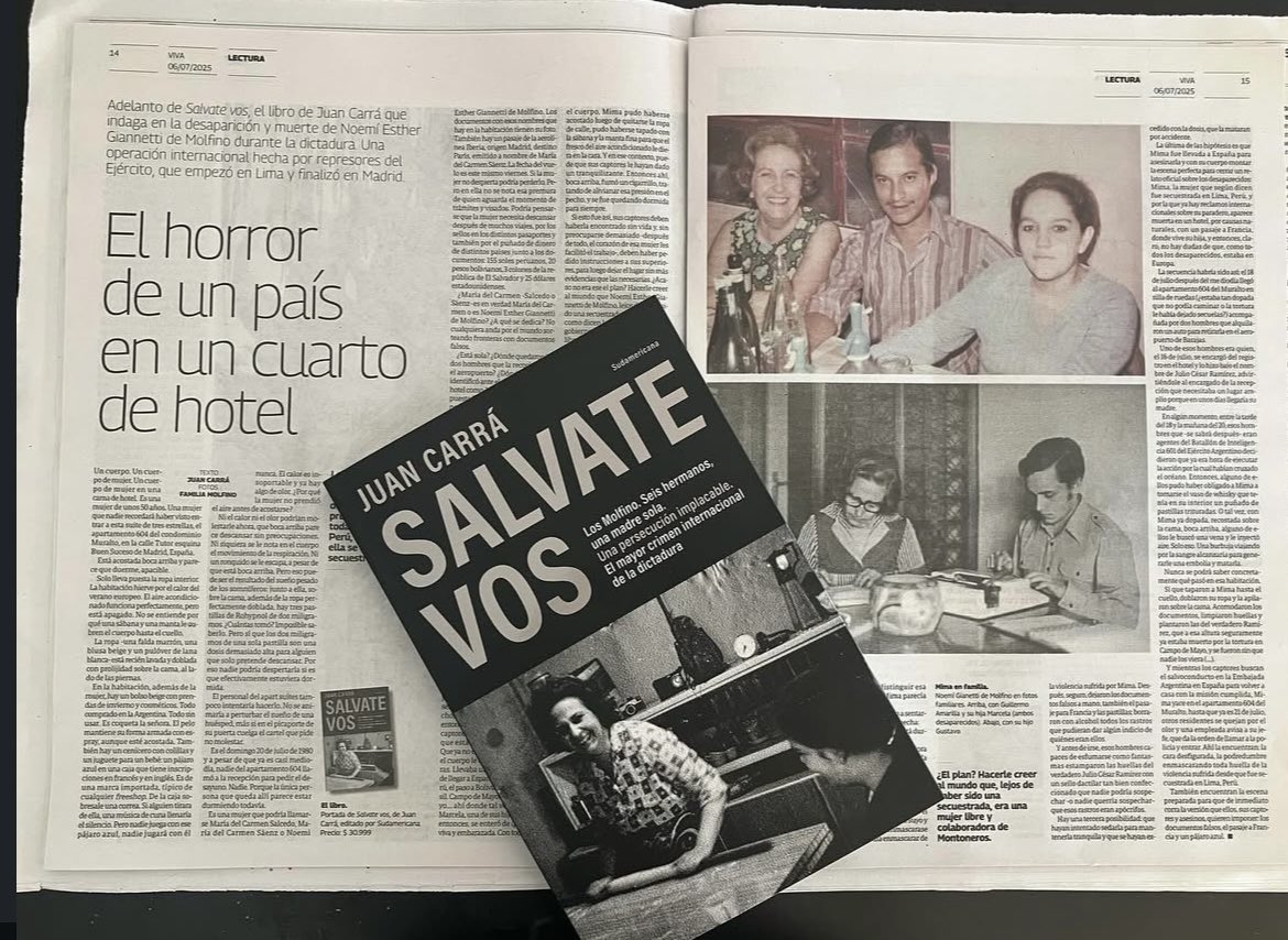 JUAN CARRÁ: “MUCHA GENTE QUE PODRÍA HABER SIDO ENTREVISTADA PARA ESTE LIBRO ESTÁ DESAPARECIDA O FUE ASESINADA”