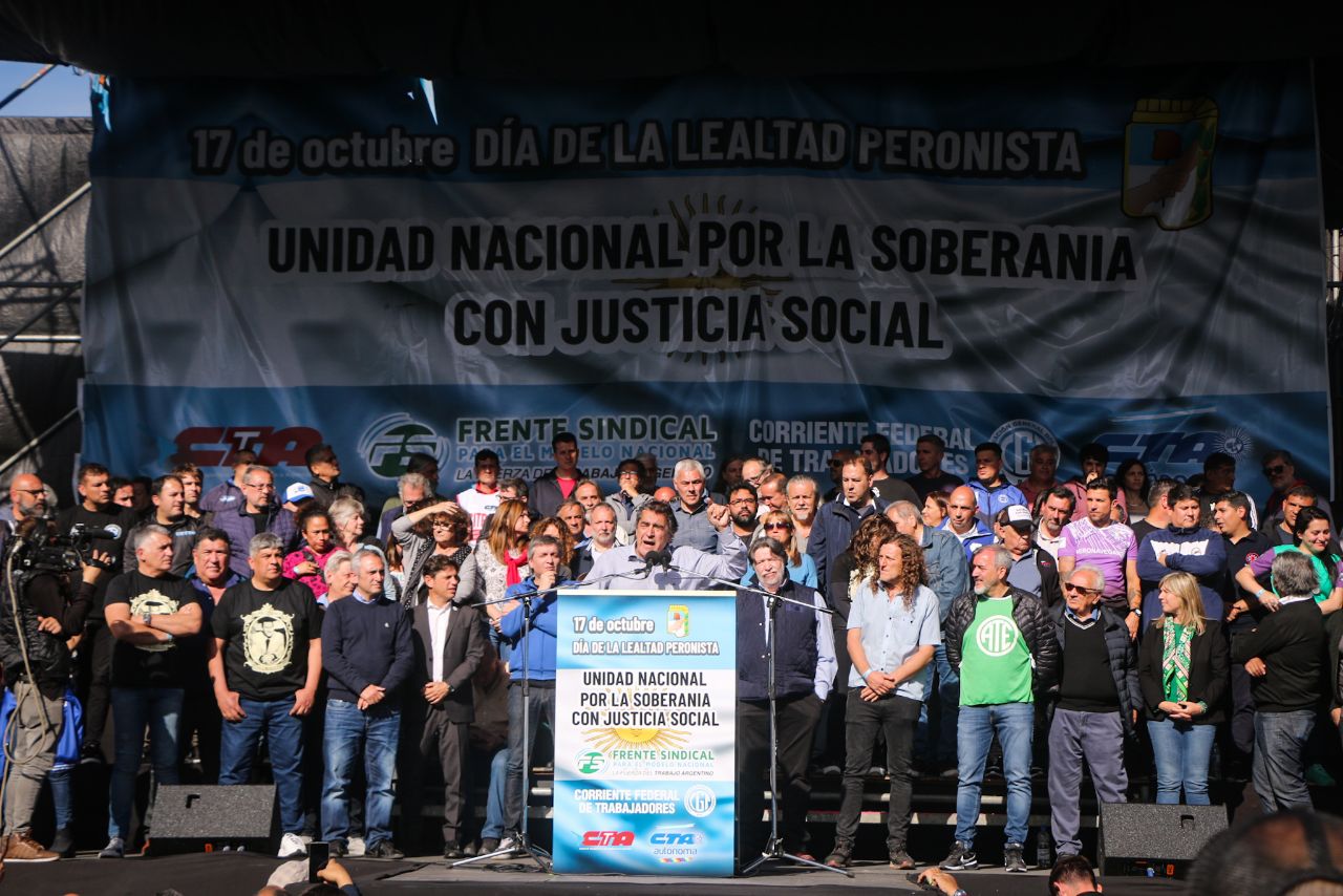 HUGO “CACHORRO” GODOY: “ESTE 17 DE OCTUBRE ES UNA LLAMADA DE ATENCIÓN AL GOBIERNO”