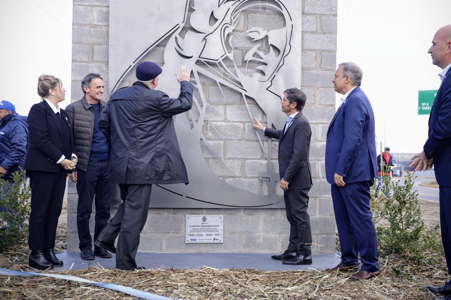 KICILLOF INAUGURÓ EL NUEVO VIADUCTO "PAPA FRANCISCO" EN LA RUTA PROVINCIAL N°4