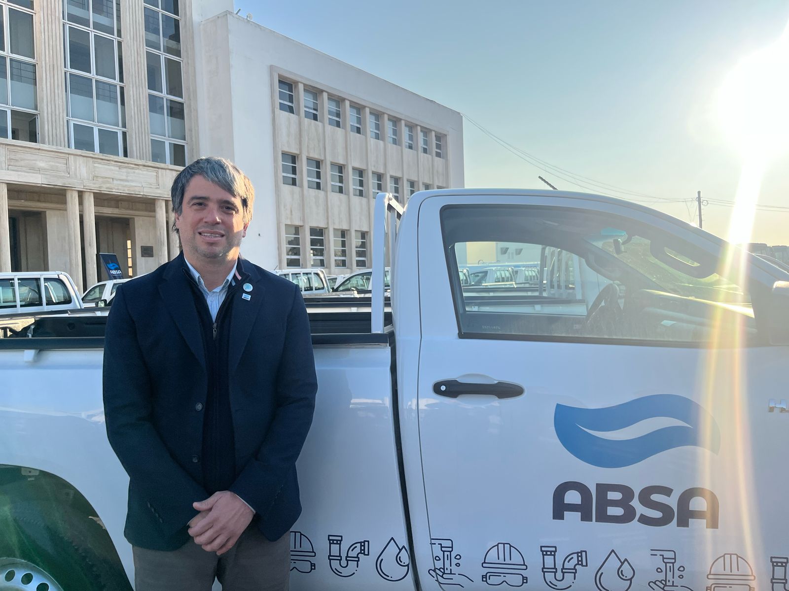 AXEL KICILLOF RECORRE LAS OBRAS DE AMPLIACIÓN DE LA PLANTA POTABILIZADORA DE PUNTA LARA