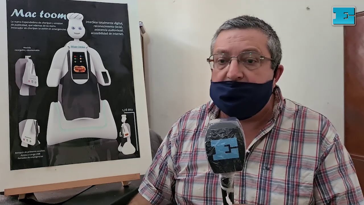 UN PLATENSE CREO LA PRIMERA MÁQUINA EN EL MUNDO PARA HACER CHORIPANES