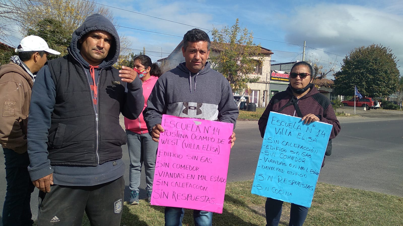 PIDEN QUE SE TERMINE LA OBRA DE GAS EN LA ESCUELA 14 DE VILLA ELISA