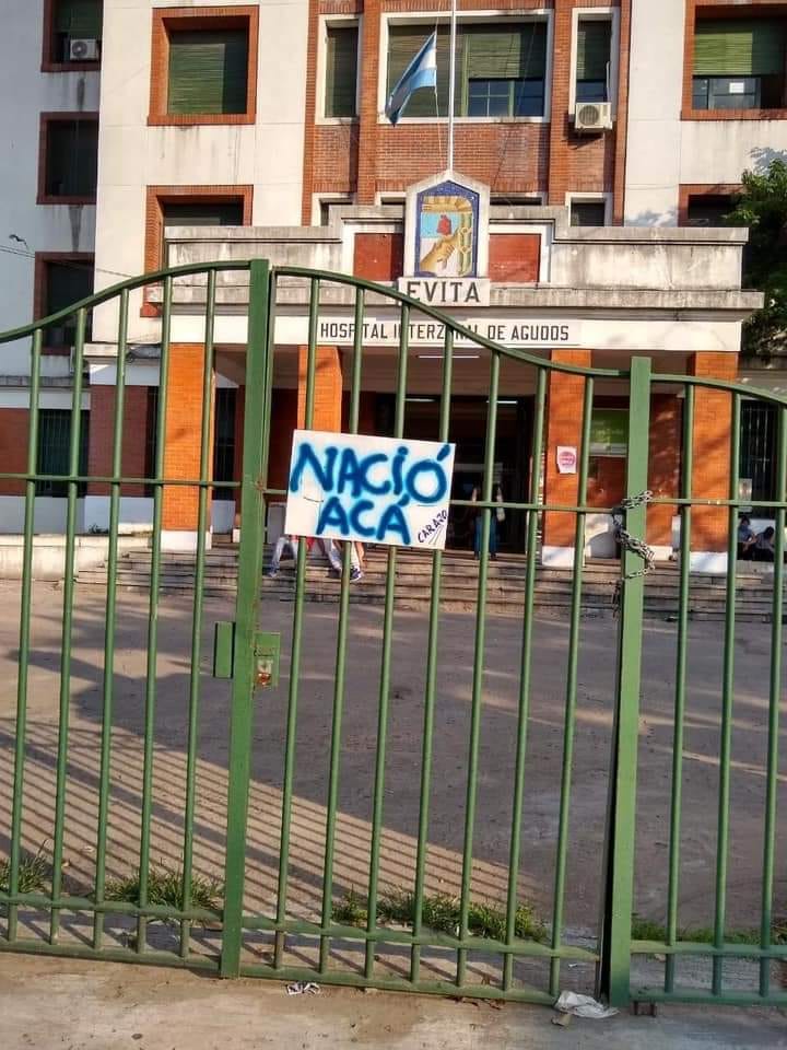 BUSCAN QUE LA CALLE DEL HOSPITAL DONDE NACIÓ MARADONA LLEVE SU NOMBRE