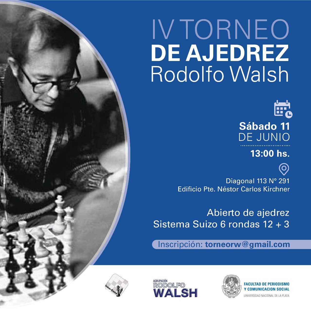 NUEVO TORNEO DE AJEDREZ “RODOLFO WALSH” EN LA FACULTAD DE PERIODISMO